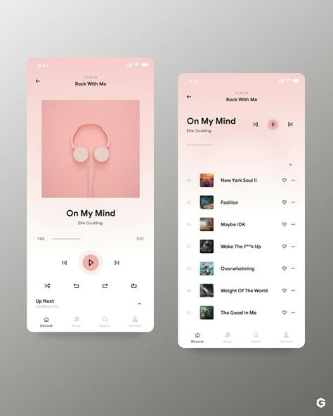 Music App Ui Design, Dance App, Ux Tips, Music App Design, Music Player Design, Ios App Design, Desain Ui, App Interface Design, Gui Design