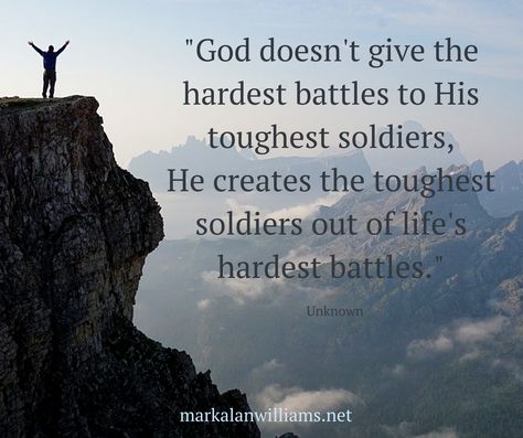 God Give His Toughest Battles Quotes, God Strength, Battle Quotes, Jesus Ideas, Faith Scriptures, Rely On God, Faith Sayings, Free Inspirational Quotes, Gods Strength