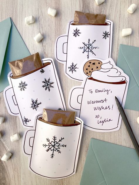 Budget Christmas, مشروعات العلوم, Chocolate Card, Idee Cricut, Outfit Christmas, Mug Template, Navidad Diy, Cadeau Diy, Easter Decorations Diy Easy