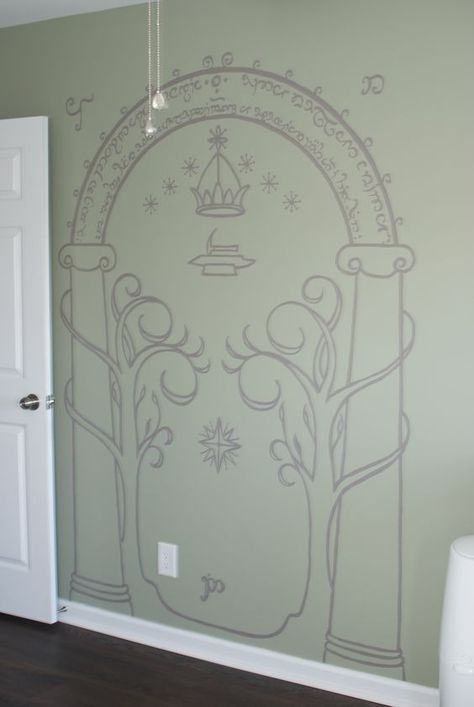 Lord Of The Rings Nursery, Styl Grunge, Lord Of Rings, Nerd Room, Nursery Room Inspiration, Nursery Inspiration, Middle Earth, The Rings, Lord Of The Rings