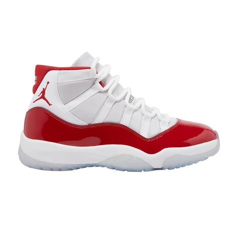 Check out the Air Jordan 11 Retro 'Cherry' on GOAT Goat Sneakers, Jordan 11 Cherry, Shoes Png, Retro Cherry, Jordan Retro 11, White Jordans, Retro 11, Jordan 11 Retro Low, Air Jordan 11 Retro