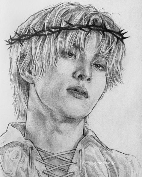 Jake Shim enhypen art pencil Sketch Creative, Human Sketch, Dream Drawing, Indie Drawings, Face Sketch, Kpop Drawings, Book Drawing, Realism Art, People Illustration