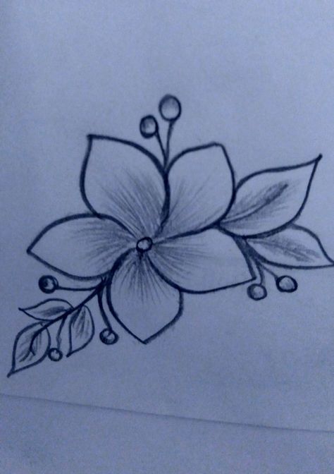 Easy Drawing Tattoos Simple, Flower Aesthetic Drawing Simple, Sketsa Flora Simple, Flower Tattoos Easy, Challenging Drawings, Ready Rangoli, Sketchbooks Ideas, Cute Henna Tattoos, Cute Henna