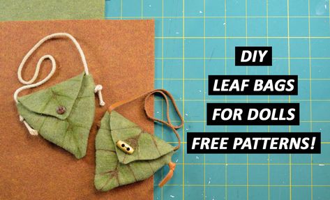 Tutorial with FREE patterns!  https://kelibudesign.com/diy-leaf-bag-for-dolls-free-patterns-included/ Diy Leaf, Fairy Pouch, Leaf Bag, Video Notes, Diy Leaves, Diy Props, Diy Dolls, Pouch Diy, Leaf Patterns