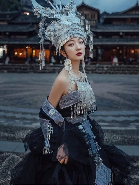 Hmong Chinese Outfits, Miao People Traditional Dresses, Hmong New Year Outfits, Hmong Wedding Dress, Modern Hmong Outfits, Hmong Traditional Clothing, Hmong Clothes Traditional, Hmong Dress, Hmong Outfit