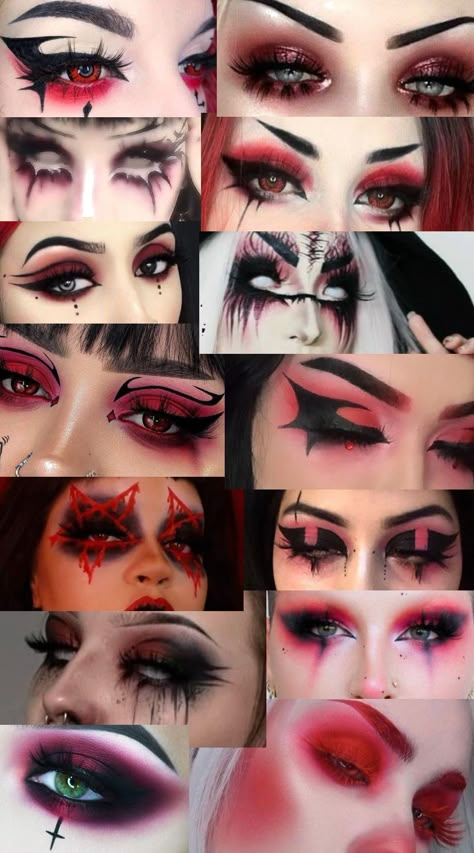 Gothic Eye Makeup, Maquillage Goth, Silvester Make Up, Goth Eye Makeup, Funky Makeup, Drag Make-up, Punk Makeup, Cute Eye Makeup, Graphic Makeup