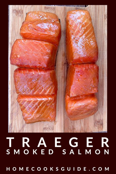 Smoked Salmon Recipes Traeger, Salmon Brine Recipe, Treager Smoked Salmon Recipes, Smoked King Salmon Recipes, Pellet Grill Smoked Salmon, Smoked Salmon Recipes Pellet Grill, Smoked Salmon Recipes Smokers, Smoked Salmon On Traeger, Salmon Brine Recipe Smoked