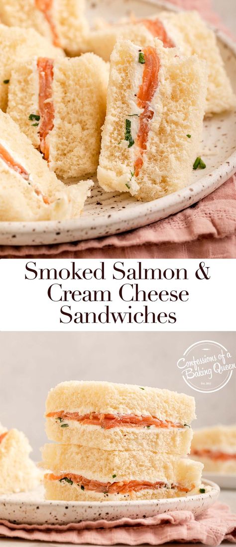 This recipe for how to make smoked salmon sandwiches is simple and delicious. Whipped cream cheese, herbs, and smoked salmon are the perfect combo! Salmon Sandwich Recipes, Keto Tea, Salmon Sandwiches, Best Smoked Salmon, Smoked Salmon Sandwich, Smoked Salmon Cream Cheese, Cream Cheese Sandwiches, Salmon Dip, Tea Sandwiches Recipes