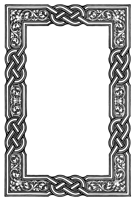 Celtic Border, Tato Suku, Printable Frames, Writing Papers, Leather Ideas, Celtic Patterns, 카드 디자인, Celtic Knotwork, Celtic Knots