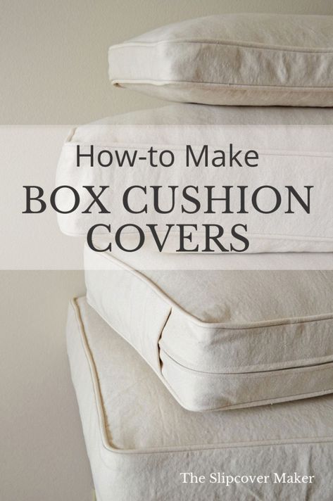 DIY Box Cushion Cover Resources Make Box, Diy Sy, Furniture Repurpose, Desain Editorial, Reupholster Furniture, Upholstery Diy, Heritage House, Beginner Sewing Projects Easy, Techniques Couture