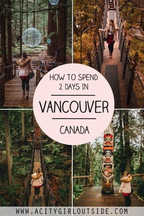 2 Days In Vancouver Itinerary - How To Plan The Perfect Trip! Vancouver Itinerary, Vancouver Travel Guide, Vancouver Vacation, Visit Vancouver, Vancouver Travel, Canada Vancouver, Canada Travel Guide, Downtown Vancouver, Perfect Itinerary