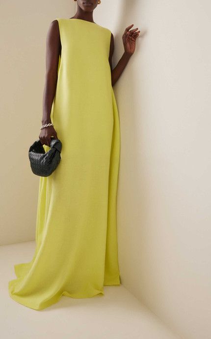 50 Best Statement Dresses Right Now - Kelly Golightly Yellow Cotton Dress, Yellow Dress Outfit, Daytime Dress, Statement Dresses, Charity Ball, Church Dress, Elevated Basics, Daytime Dresses, Statement Dress