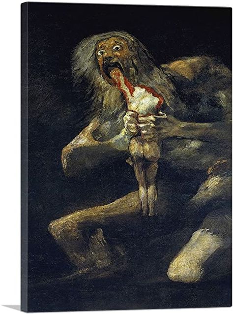 Wall Street Movie, Saturn Devouring His Son, Picture Poster, Francisco Goya, Painting Picture, Macabre Art, Dark Photography, Framed Painting, Classical Art