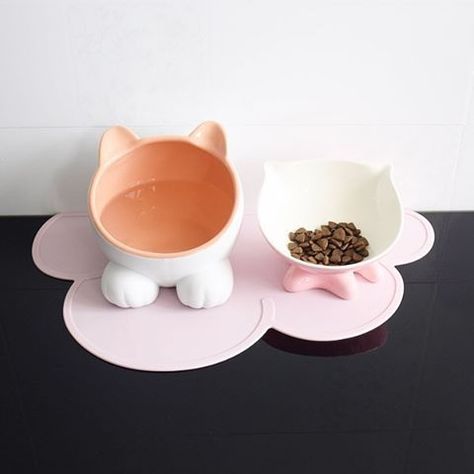 Katt Grejer, Pink Cloud, Cat Feeder, Cat Items, Silicone Mat, Cat Cafe, Big Head, Cat Room, Cat Decor