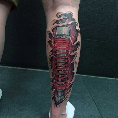 50 Ripped Skin Tattoo Designs For Men - Manly Torn Flesh Ink Ripped Skin Tattoo, Tattoo Calf, Biomech Tattoo, Biomechanical Tattoos, Upper Leg Tattoos, Flesh Tattoo, Calf Tattoo Men, Winter Tattoo, Gear Tattoo