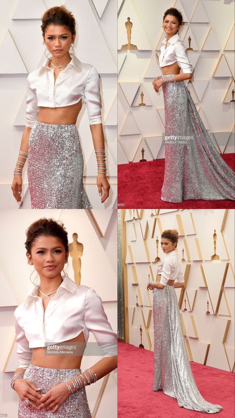 Zendaya Oscars 2022 Zendaya Award Show Outfits, Oscars 2024 Outfits, Zendaya Oscars 2024, Zendaya Oscars 2022, Oscars Outfit Ideas, Zendaya Oscars, Oscars Outfit, Aquarius Vibes, Oscars 2024