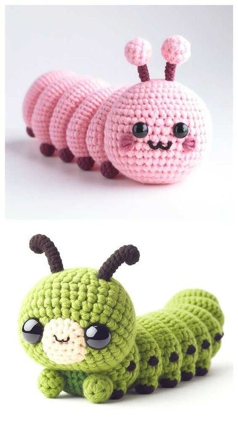 26+ Incredible Amigurumi FREE crochet patterns | Swecraftcorner Amigurumi Free Pattern Caterpillar, Crochet Amigurumi Embroidery, Amigurumi Dragonfly Free Pattern, Crochet Catterpilar Pattern, Amigurumi Caterpillar Free Pattern, Crochet Catipillar Free Pattern, Free Crochet Patterns For Amigurumi, Animuguri Crochet, Crochet Catapillar Pattern Free