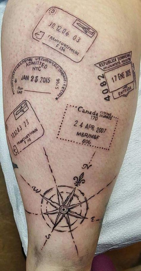 Lines only passport stamp idea Passport Tattoo, Passport Stamp Tattoo, Australia Tattoo, Borboleta Tattoo, Coordinates Tattoo, Melbourne Tattoo, Tatuagem Masculina Pequena, Stamp Tattoo, Tattoos Sleeve