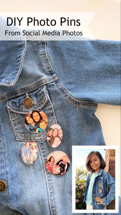 DIY Photo Pins from Social Media Pictures - DIY Inspired Social Media Pictures, Small Teacher Gifts, Media Pictures, How To Make Photo, Badges Diy, Button Making, Photo Buttons, Diy Pins, Button Picture