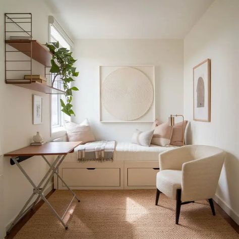 40 Small Guest Bedroom Ideas: Maximize Your Space with Style - Guest Bedroom Single Bed, Office Guest Room Combo Ideas Modern, Small Guest Room Ideas Maximize Space, Extra Small Bedroom, Tiny Guest Bedroom Ideas, Home Office And Guest Room Combo, Office Guest Room Combo Ideas, Small Office Guest Room, Small Guest Room Ideas