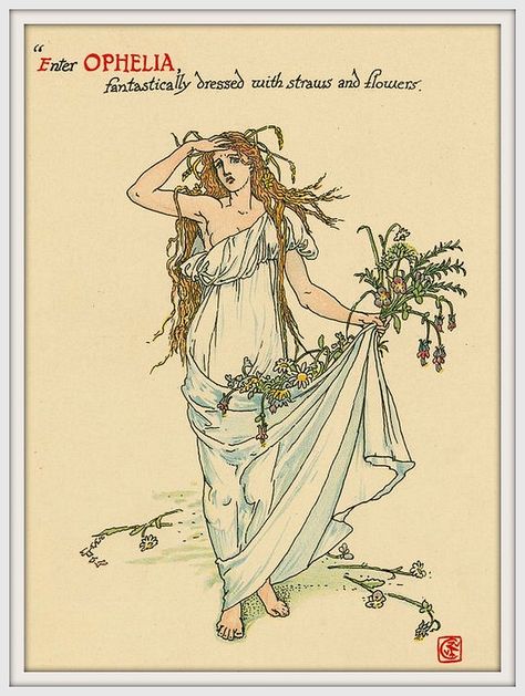 Walter Crane, English Artists, Fairytale Art, Wood Engraving, Pretty Art, High Quality Art Prints, Find Art, Flower Art, Art Inspo