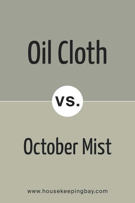 Oil Cloth vs October Mist by Benjamin Moore October Mist Kitchen, October Mist Benjamin Moore Kitchen, Sage Green Paint Colors Benjamin Moore, Bm October Mist, October Mist Paint, Benjamin Moore Oil Cloth, October Mist Benjamin Moore, Green Paint Colors Benjamin Moore, October Mist