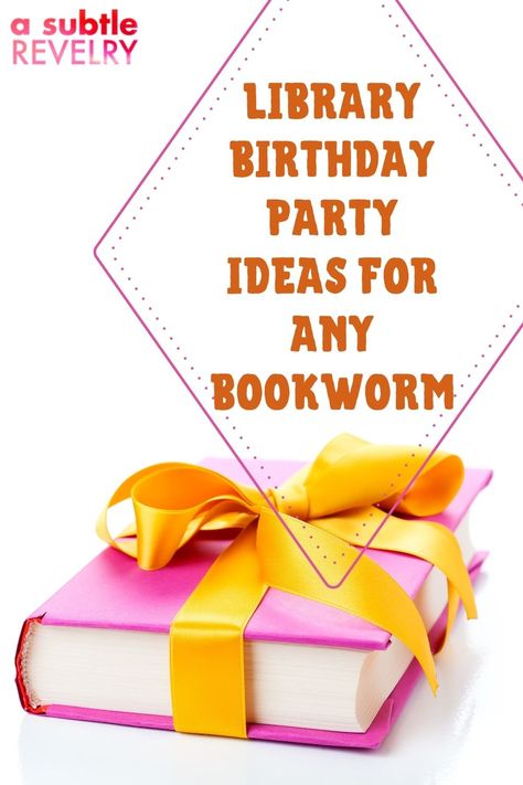 Are you a bookworm looking for a spectacular library birthday party idea? If so, you have come to the right place! Having a theme that displays what you love for your birthday party makes it extra special, and what is more magical than a vintage library setting surrounded by imagination for your party? Take a look at this article by A Subtle Revelry for more details on how to make that happen now! #libraryparty #librarybirthdayidea #bookwormparty birthdaypartyinalibrary Bookworm Party Ideas, Library Birthday Party Theme, Library Birthday Party, Summertime Sangria, Bookworm Party, Awesome Party Favors, Best Library, Birthday Party Idea, Low Calorie Cocktails