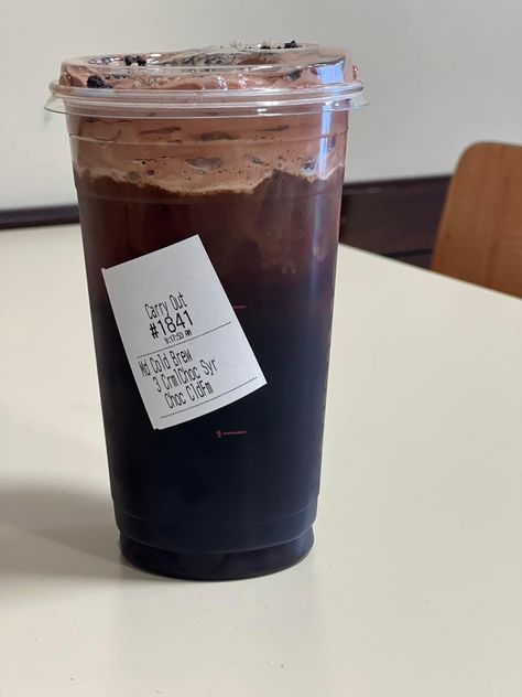 #aesthetic #coffee #coldbrewcoffee #dunkin #dunkindonutscoffee #coffeeshop Chocolate Dunkin Drinks, Chocolate Cold Brew, Dunkin Drinks, Dunkin Coffee, Coffee Chocolate, Dunkin Donuts Coffee, Aesthetic Coffee, Cold Brew Coffee, Cold Brew