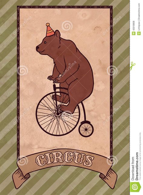 Carnival Illustration, Bear Character Design, Illustration Bear, Circus Illustration, 3d Templates, Light Spring Colors, Book Of Circus, Funny Costume, Create This Book