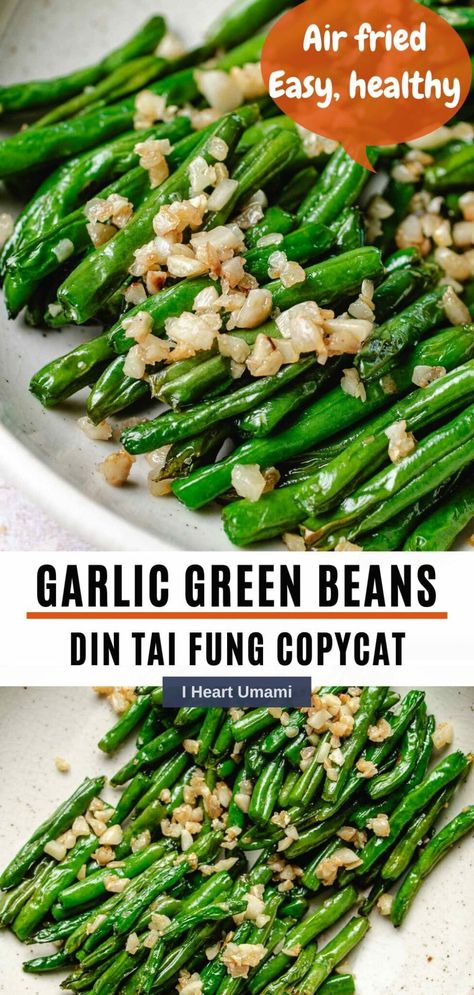 Din Tai Fung Green Beans, Cantonese Recipes, Paleo Christmas Recipes, Umami Recipes, Air Fried Green Beans, Paleo Thanksgiving Recipes, Holiday Recipes Thanksgiving, Asian Dish, Beans Recipes