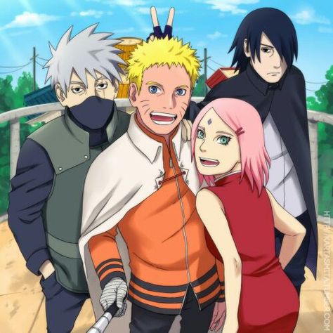 Naruto Sakura Sasuke, Sakura Sasuke, Naruto Sakura, Naruto Team 7, Naruto The Movie, Naruto Family, Naruto Stuff, Naruto Teams, Naruto Images