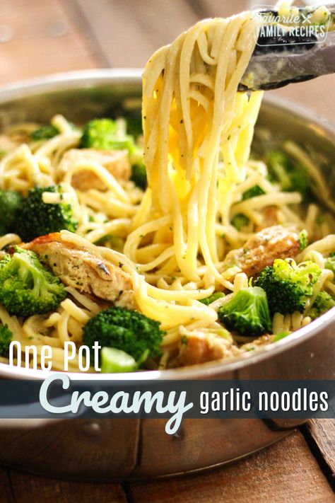 One Pot Creamy Garlic Noodles Creamy Garlic Noodles, Tasty Noodles Recipe, Pasta Broccoli, Butter Noodles, Butter Making, Garlic Noodles, Buttered Noodles, Homemade Noodles, One Pot Dinner