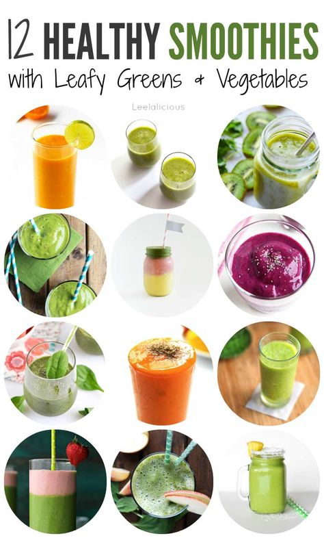 12 Healthy Smoothie Recipes with Leafy Greens or Vegetables – LeelaLicious Crunches Challenge, Vegetable Smoothie Recipes, Super Healthy Smoothie Recipes, Super Healthy Smoothies, Veggie Smoothies, Smoothies Vegan, Healthy Smoothie Recipes, Healthy Green Smoothies, Smoothie Prep