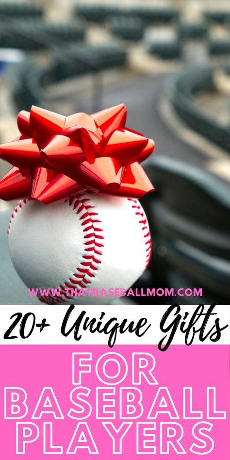 We have rounded up over 20 unique gift ideas for baseball players of all ages! Give your player what they really want this Christmas season! Baseball Playoff Gifts, Baseball Sr Night Gifts, Unique Baseball Gifts, Game Ball Ideas Baseball, First Baseball Game Gift, Last Baseball Game Gift Ideas, Tball End Of Season Gift, Baseball Theme Gift Basket, Team Baseball Gifts