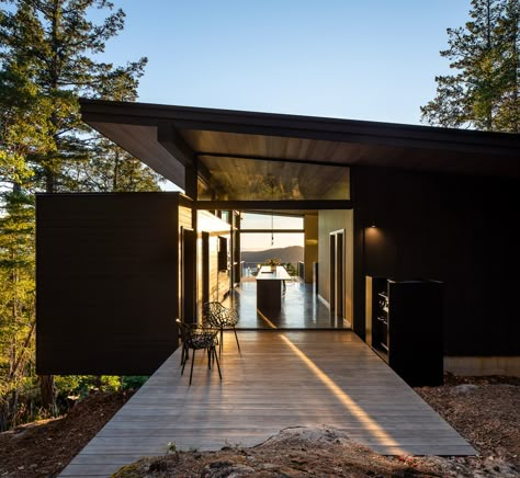 Orcas Island Washington, Seattle Architecture, Orcas Island, Tree Canopy, Washington Usa, Cabin Design, Mountain Cabin, Architecture Firm, House In The Woods