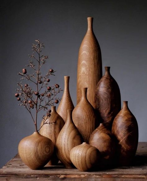 Vasos Vintage, Turned Vase, Wooden Vases, Woodturning Art, Lathe Projects, Wooden Vase, Wood Vase, Wood Turning Projects, Wood Lathe