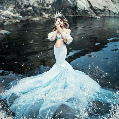 #wattpad #adventure a goddess and a mortal are forbidden to fall in love but how about a creepypasta? is it forbidden to love them? Gaun Abad Pertengahan, Mermaid Photography, Personaje Fantasy, Fairytale Photography, Mermaid Aesthetic, Design Moda, Fantasy Dresses, Fantasy Photography, Fantasy Gowns