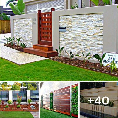 Boundry Wall, Boundary Wall Design, Boundary Wall, Gate Ideas, Boundary Walls, Rock Garden Landscaping, Balcony Railing, Small Backyard Landscaping, Rock Garden