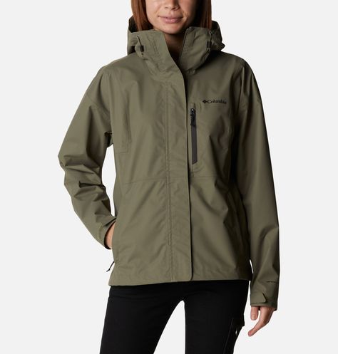 Waterproof Rain Jacket, Hiking Jacket, Rain Jacket Women, Columbia Jacket, Waterproof Jacket, Columbia Sportswear, Rain Wear, Comfy Fits, Green Jacket