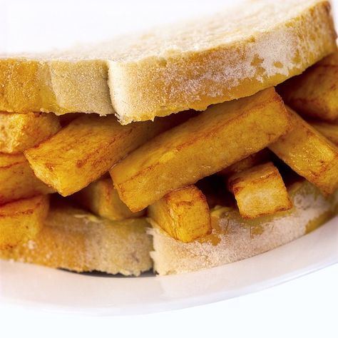 Chip Butty, British Snacks, Fries Recipes, British Cooking, Manic Pixie, Uk Recipes, Fries Recipe, French Fry, Our Daily Bread