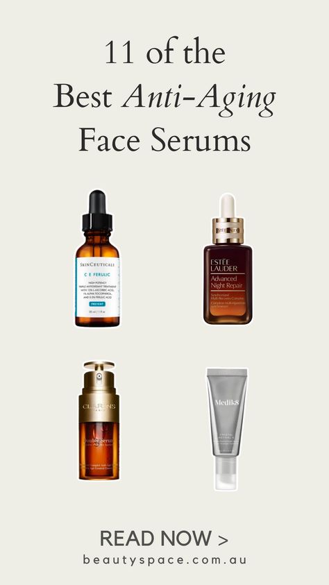 From hydrating formulations to brightening and protecting vitamin C and super-strength retinol, these are the best serums for keeping your skin firm and youthful. #antiagingskincare #vitamina #vitaminc Serums And Their Uses, Best Serums For Aging Skin, Best Retinol Serum, Anti Aging Serums, Best Serums, Best Retinol, Best Anti Aging Skin Care, Best Anti Aging Serum, Regular Skin Care Routine