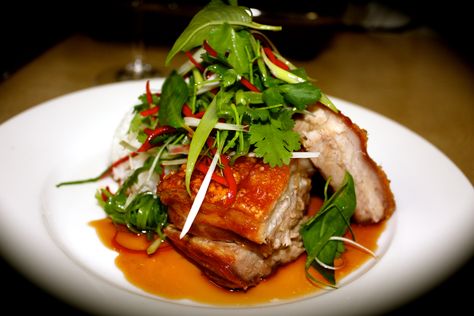 Crispy Pork Belly with Asian Style Caramel Sauce and Herb Salad http://emsfoodforfriends.com.au/crispy-pork-belly-with-asian-style-caramel-sauce-and-herb-salad/ Asian Pork Belly Recipes, Pork Belly Recipes Easy, Asian Pork Belly, Food For Friends, Asian Slaw Recipe, Friends Recipe, Pork Belly Recipes Crispy, Healthy Chinese, Asian Pork