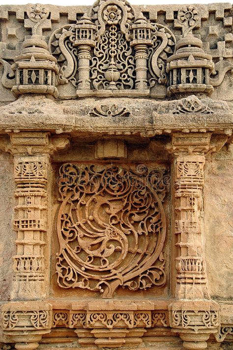 Adalaj step well, ahmadabad royalty free stock photo Step Well, India History, Arte Yoga, Indian Temple Architecture, India Architecture, Ancient Indian Architecture, Wal Art, Indian Sculpture, Temple Architecture