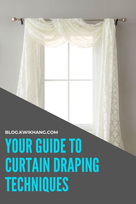 Your Guide to Curtain Draping Techniques: Looking for curtain draping ideas and tips? Check out our blog for the best window scarf ideas. We'll show you how to hang window scarves for a romantic, elegant and beautiful look you're sure to love. How To Drape Curtains, Scarf Valance Ideas, Curtain Draping, Scarf Curtains, Window Swags, Romantic Curtains, Draping Ideas, Scarf Valance, Curtain Inspiration