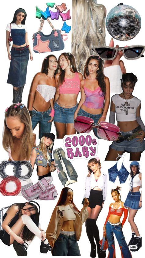 How To Dress Y2k, 2000s Spirit Week Outfit, Année 2000 Outfit, 90s Theme Outfits, Dress As Your Type Spirit Week, 2000 Theme Party Outfits, Y2k Birthday Outfits, Y2k Theme Party Outfit, 2004 Style