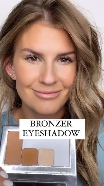 Bronzer For Eyeshadow, Bronzer Eyeshadow Look, Bronzer As Eyeshadow, Bronzer Eyeshadow, Eyeshadow For Hooded Eyes, Simple Eyeshadow, Hooded Eyes, Eyeshadow Looks, My Favorite Things