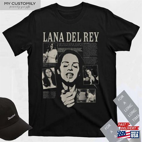 Vintage Lana Del Rey Album Shirt T-Shirt Singer Music Sweatshirt Check more at https://mycustomily.com/product/vintage-lana-del-rey-album-shirt-t-shirt-singer-music-sweatshirt/ Vintage Lana Del Rey, Lana Del Rey Shirt, Lana Del Rey Albums, Lana Del Rey Ultraviolence, Music Sweatshirts, Lana Del Rey, T-shirt, Sweatshirts, Music