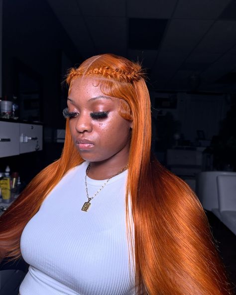 Sooo beautiful frontal with fishtail braids😍 Hair magic from stylist @hairbytierraa💕   I found this pic, and I can totally see you rocking something like this🤗   Pick a bomb color wig and get this inspired style🤩  . . . . . . . . . . . . #explore #hairtrends #fishtailbraid #wigtrends #gingerhair #gingerwig #colorwigs #coloredwigs #transparentlace #transparentlacewigs #lacefrontwig #bodywavewigs #lacefront #wigunits #customunit #lacefrontalwig #issawig #wigstore #wigsforsale #affordablewigs Fishtail Hairstyles, Fishtail Braid Hairstyles, Fishtail Braids, Braided Hairstyles For Black Women Cornrows, Weave Ponytail Hairstyles, Frontal Wig Hairstyles, Hair Magic, Affordable Wigs, Ginger Hair Color