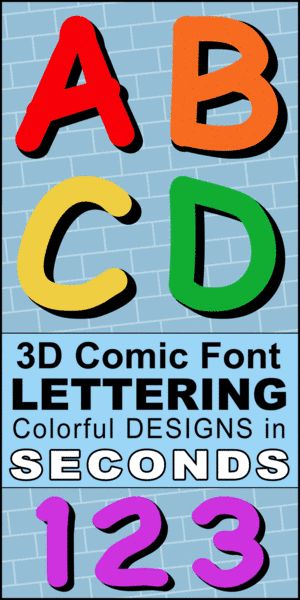 3d Comic Font (Colorful Text and Lettering with Shadows) – Patterns, Monograms, Stencils, & DIY Projects Shadowing Letters, Bulletin Boards Diy, Photo To Stencil, Cursive Fonts Alphabet, Silhouette Fonts, Learn Hand Lettering, Comic Font, All Pins, Stencil Font