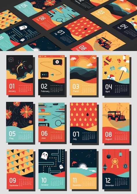 Calendar Design Ideas, Calendar Design Layout, Calendar Design Inspiration, Calendar Graphic, Calendar Designs, Calendar Design Template, Kalender Design, Creative Calendar, 달력 디자인